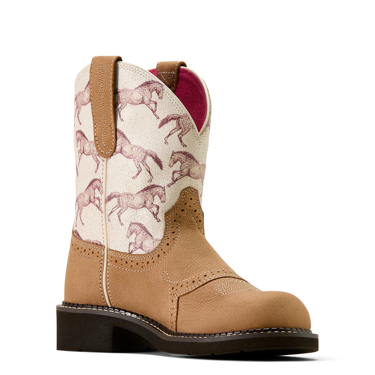 Ariat Wms Fatbaby Heritage Farrah Dusted Brown/Sepia Stampede