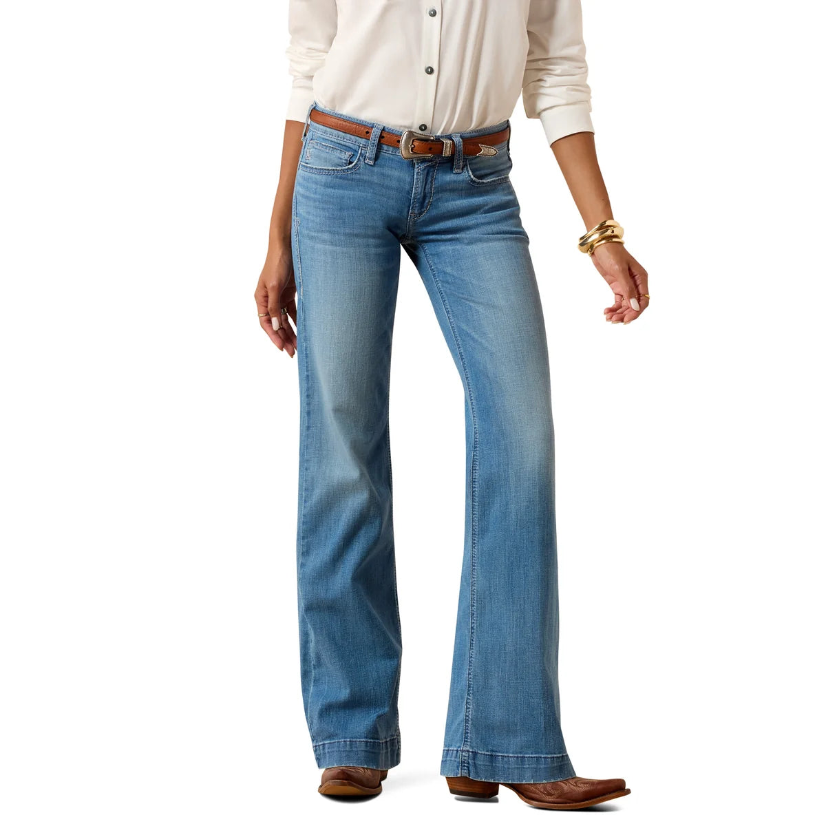 Ariat Wmns Mid Rise Trouser Sherry Glendale
