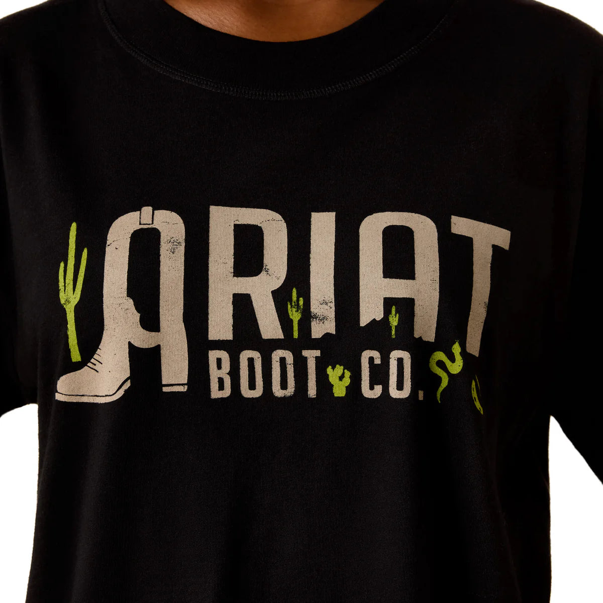 Ariat Wms Boot Logo SS Tee Black