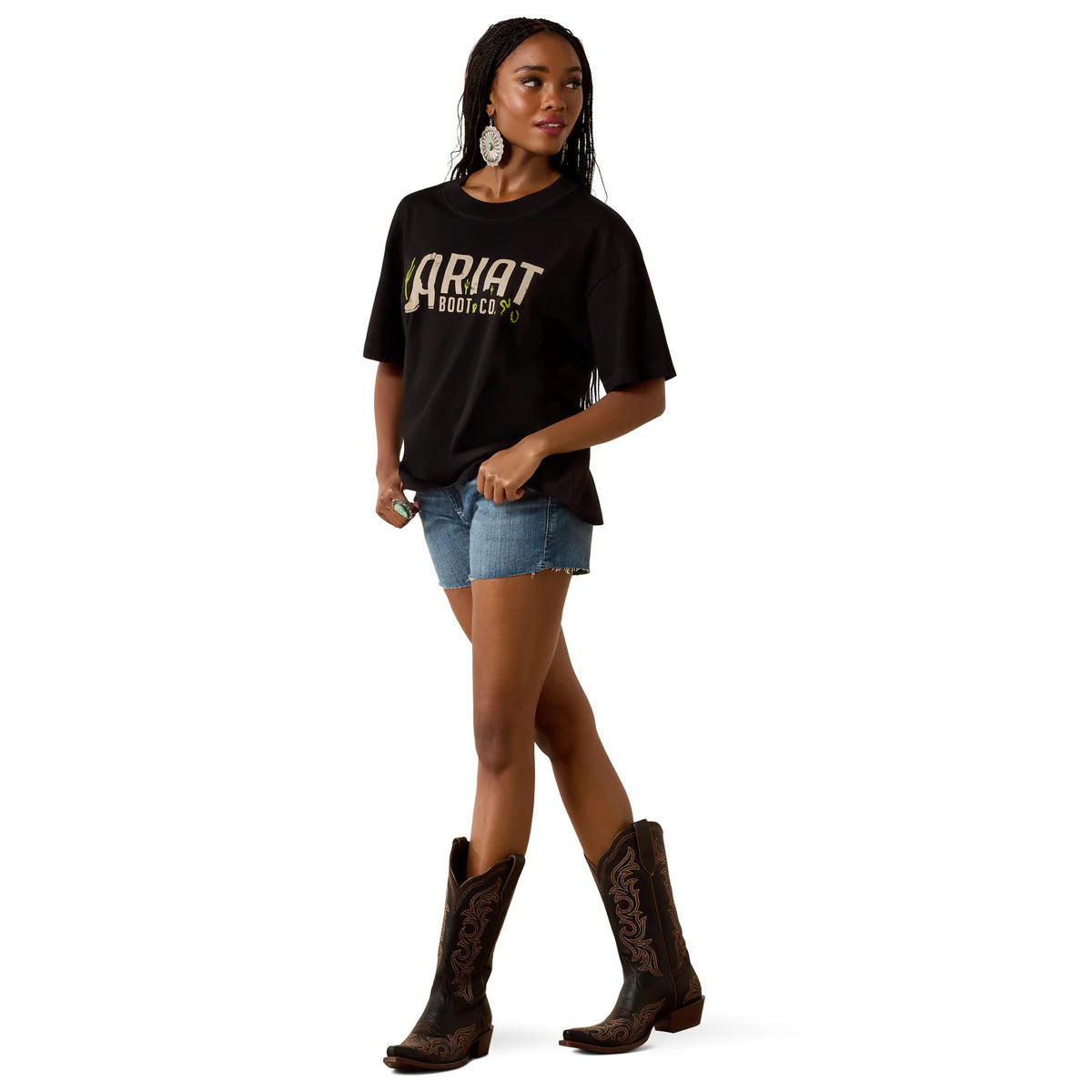 Ariat Wms Boot Logo SS Tee Black