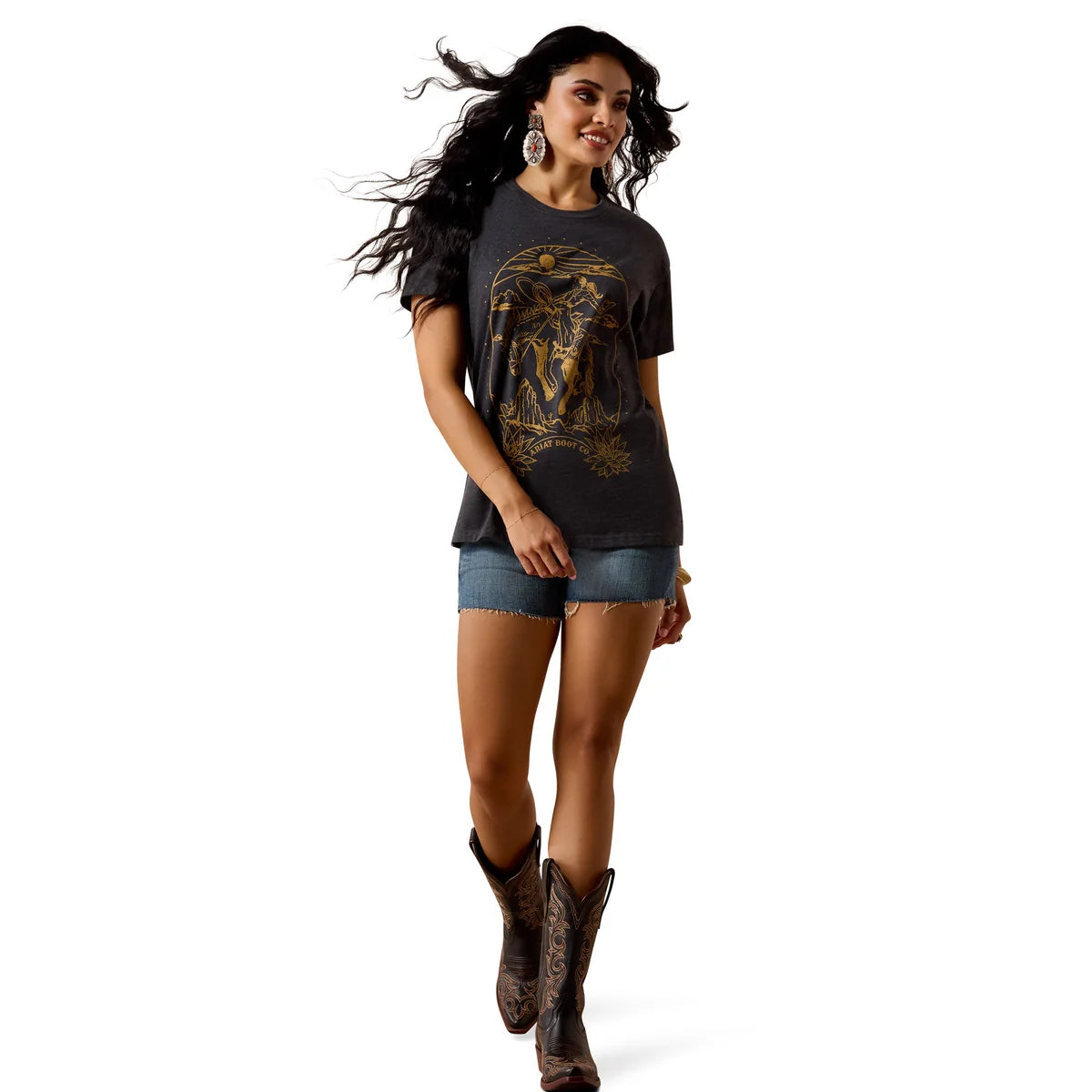 Ariat WMs Tombstone Tee Smoke
