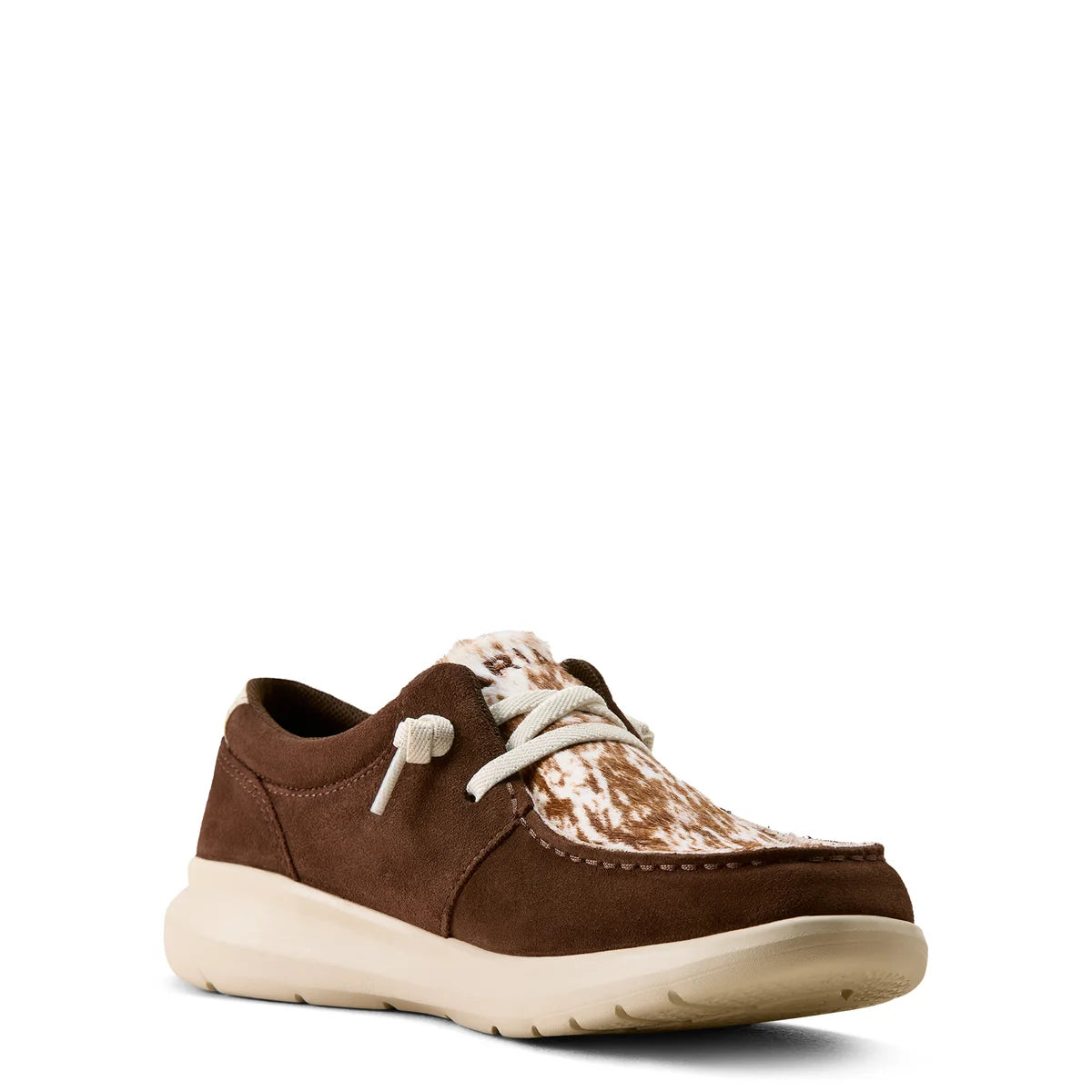 Ariat Wms Hilo Coffee Bean Suede Speckled Cow