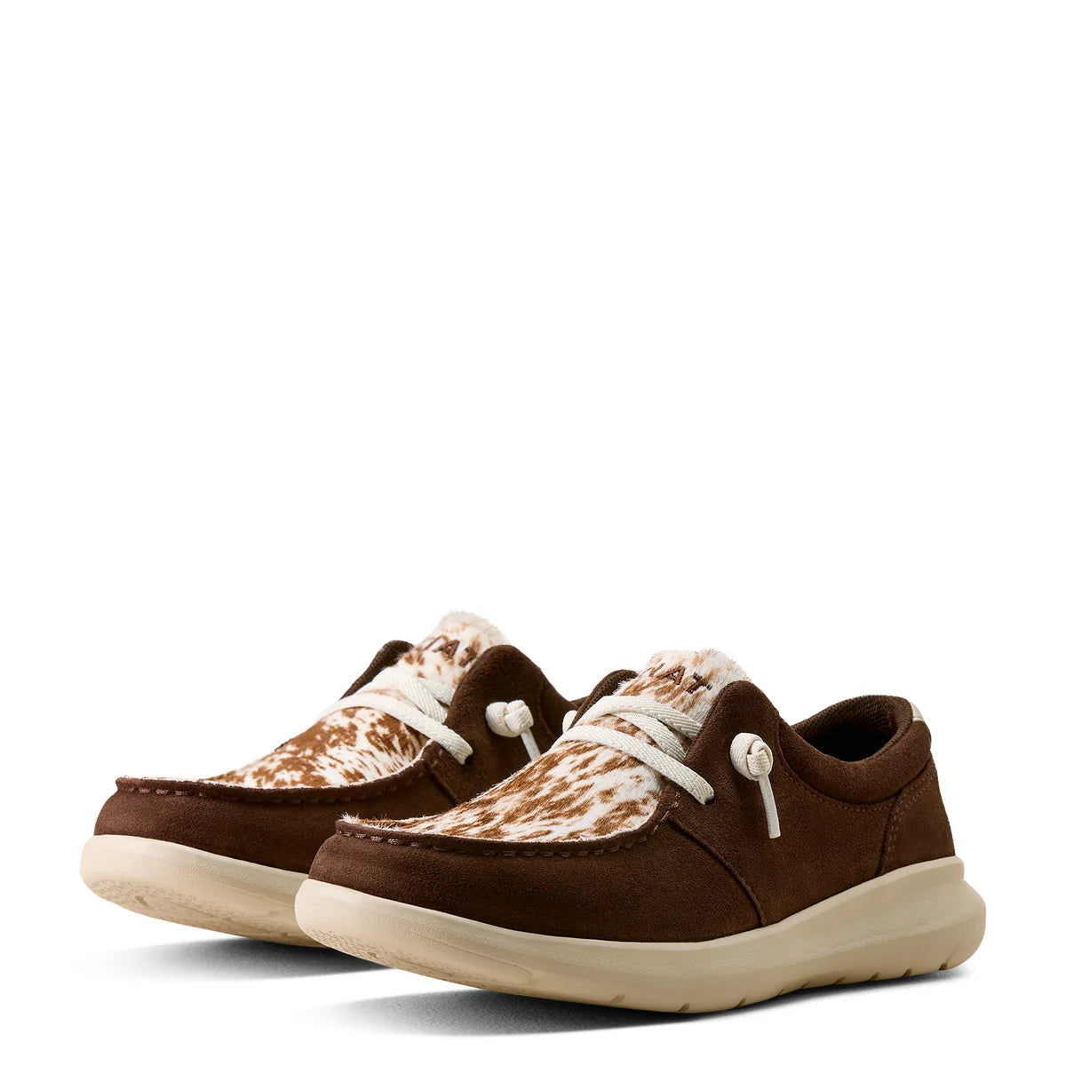 Ariat Wms Hilo Coffee Bean Suede Speckled Cow