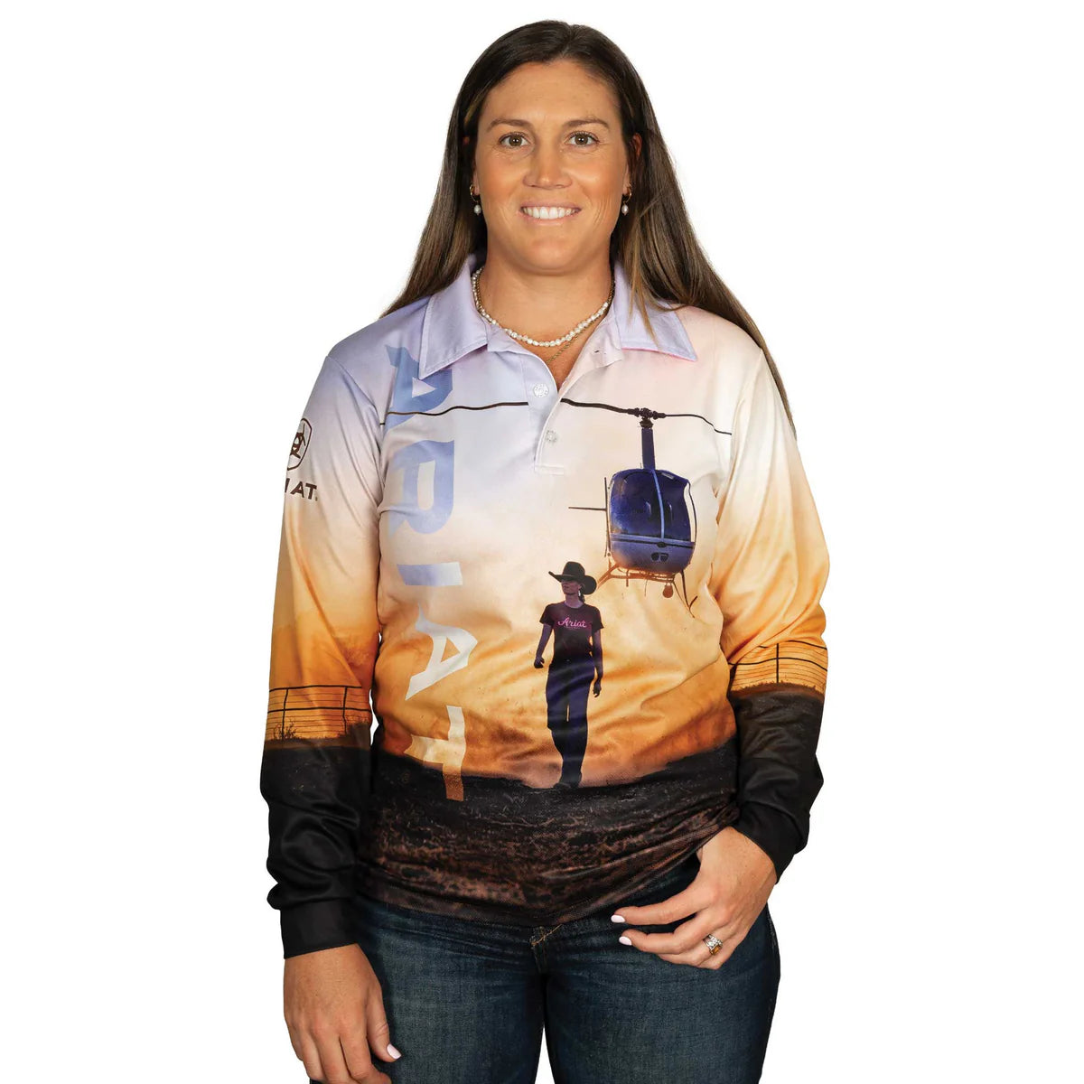 Ariat Unisex Fishing Shirt Outback Cowgirl