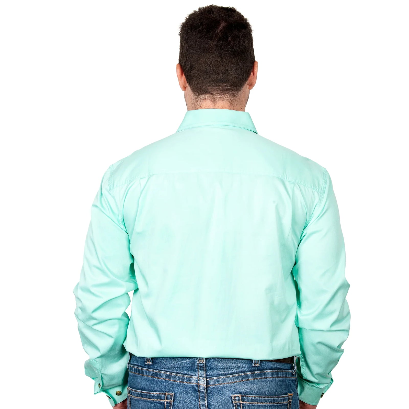 Just Country Mns Cameron Workshirt Spearmint - Workshirt Sale