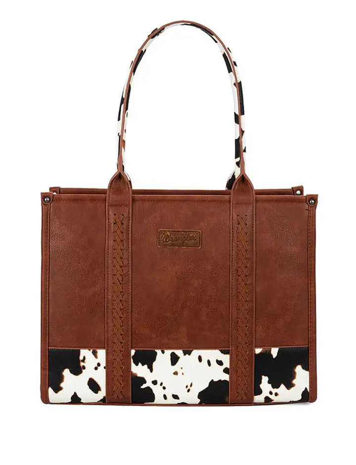 Wrangler Cow Print Tote Bag