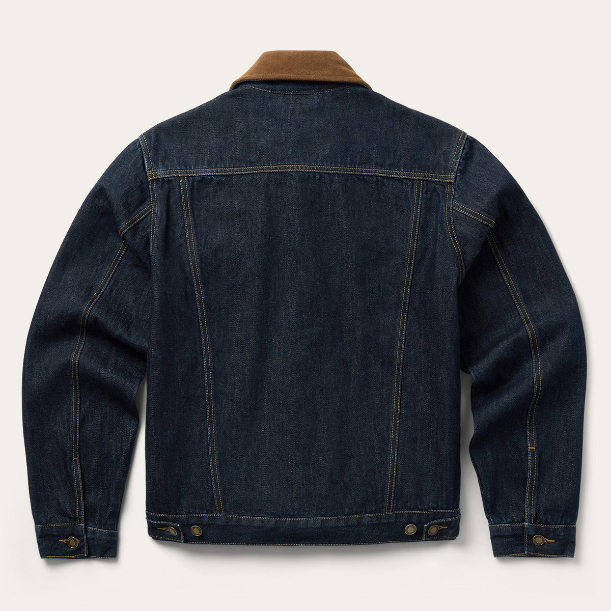 Stetson Mns Collection Denim Jacket Solid Blue