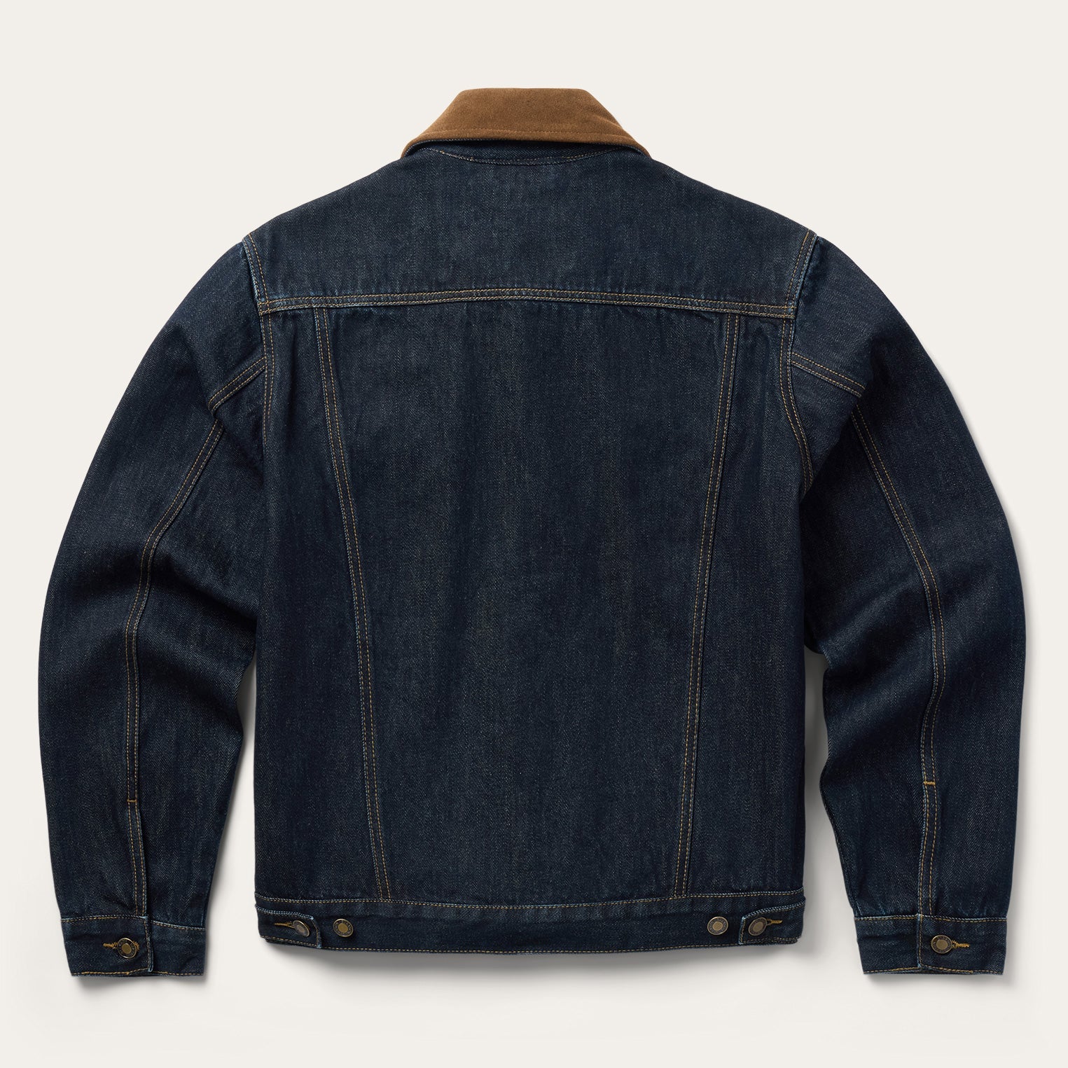 Stetson Mns Collection Denim Jacket Solid Blue