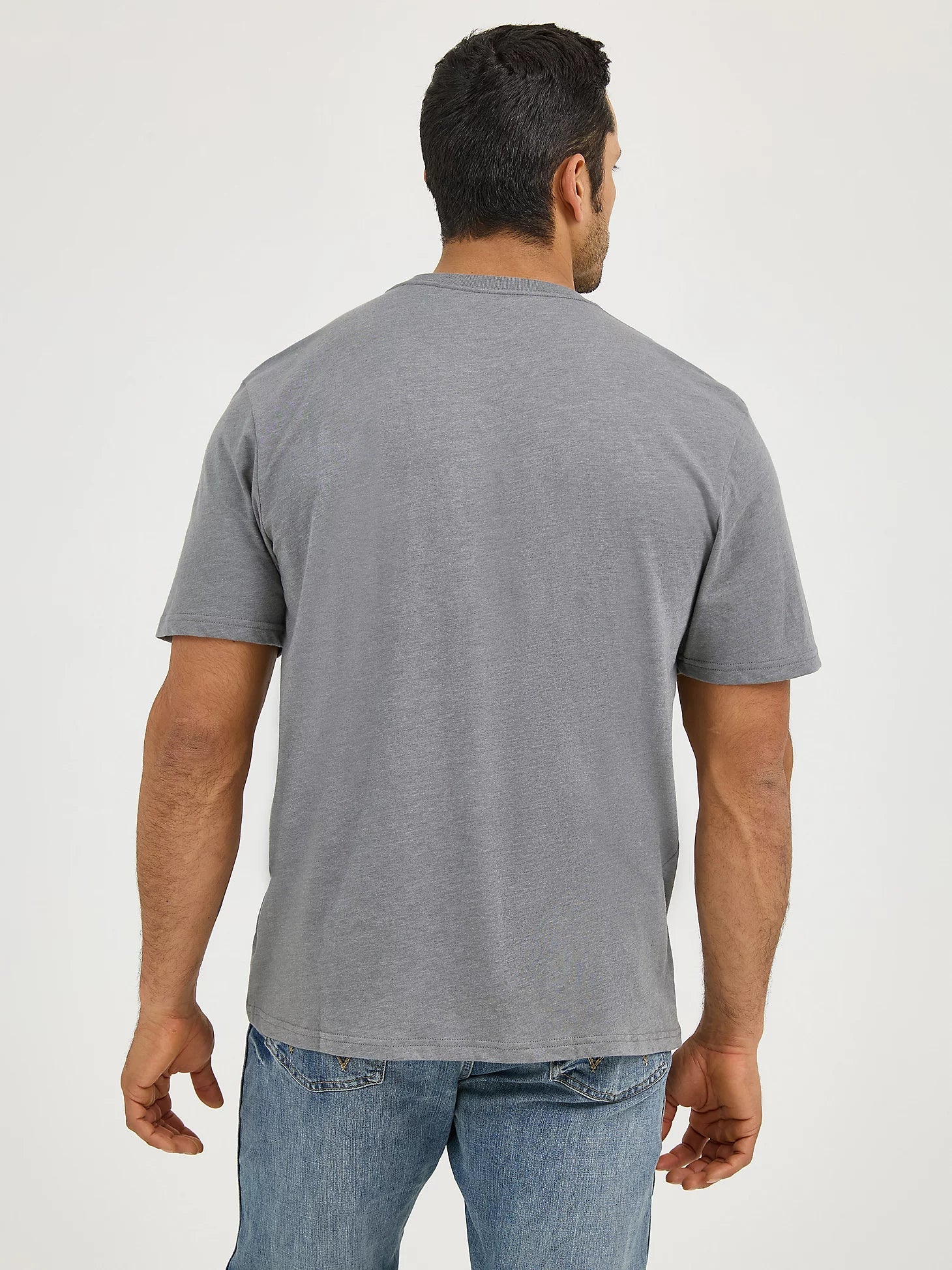Wrangler Mens Kabel Graphite Heather SS Tee | Country Clothing - Mens T Shirts | Saddleworld Ipswich
