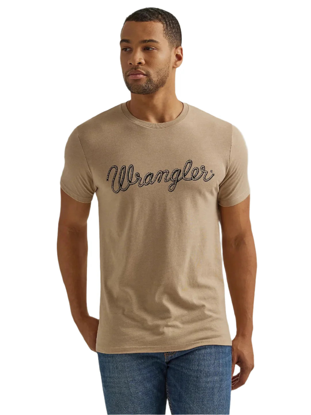 Wrangler Mns Rope Logo Short Sleeve Graphic T Shirt