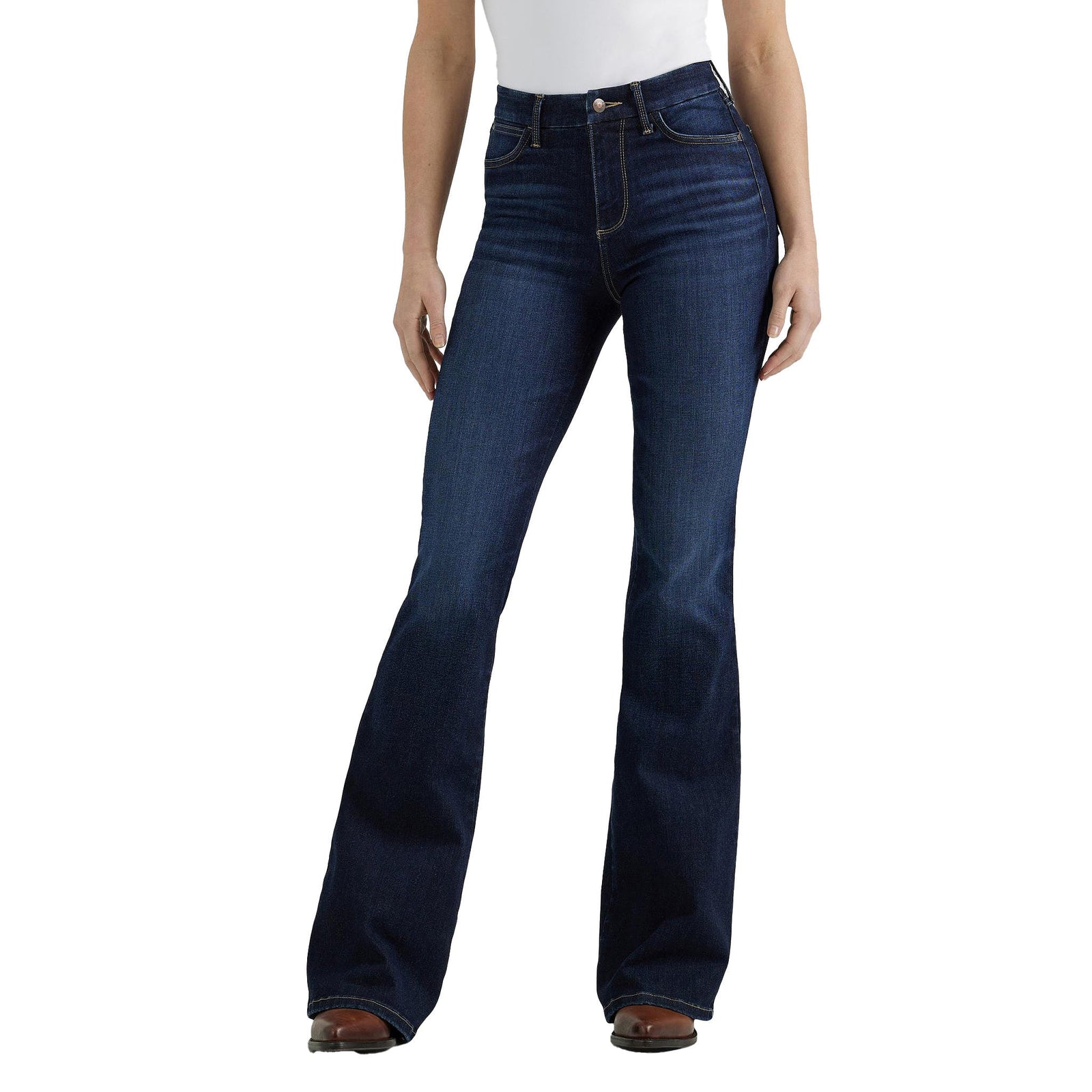 WranglerWmnsBESPOKEMadilynHighRiseFlareJeans | Country Clothing - Ladies Jeans | Saddleworld Ipswich