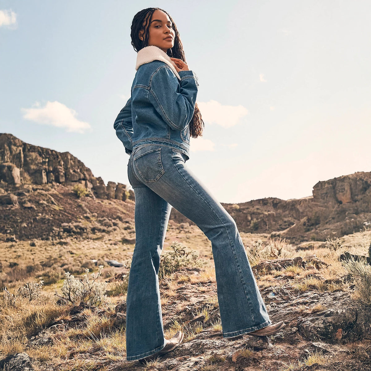 Wrangler Wms High Rise Flare Jean Bespoke