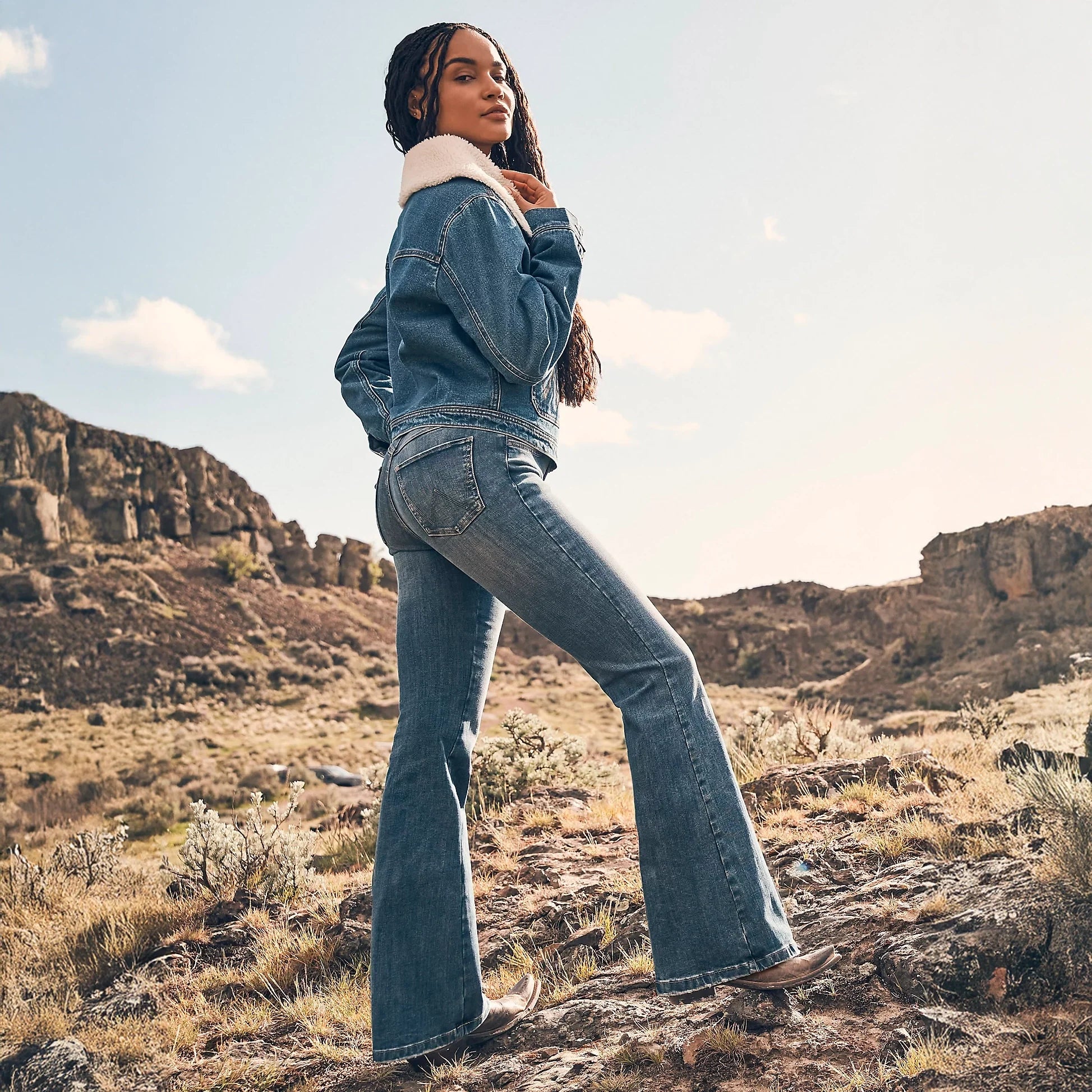 Wrangler Wms High Rise Flare Jean Bespoke