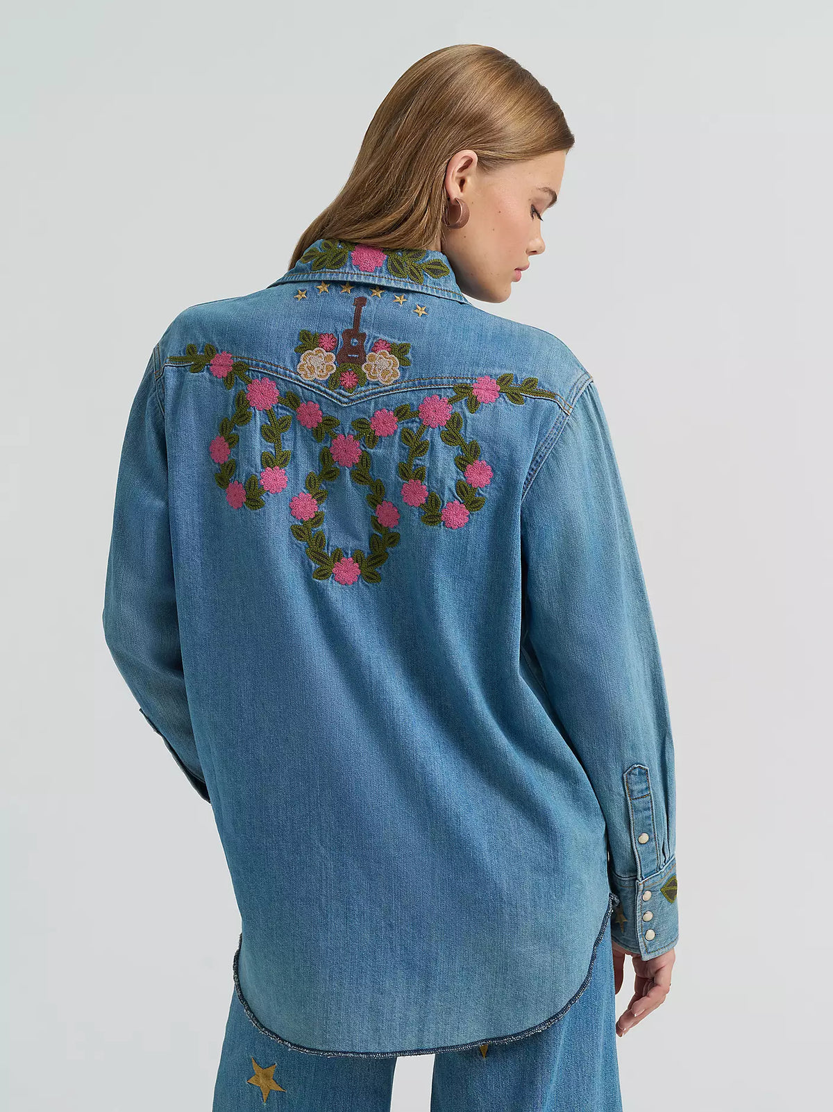 Wrangler X Lainey Wilson Wmns Denim LS Shirt