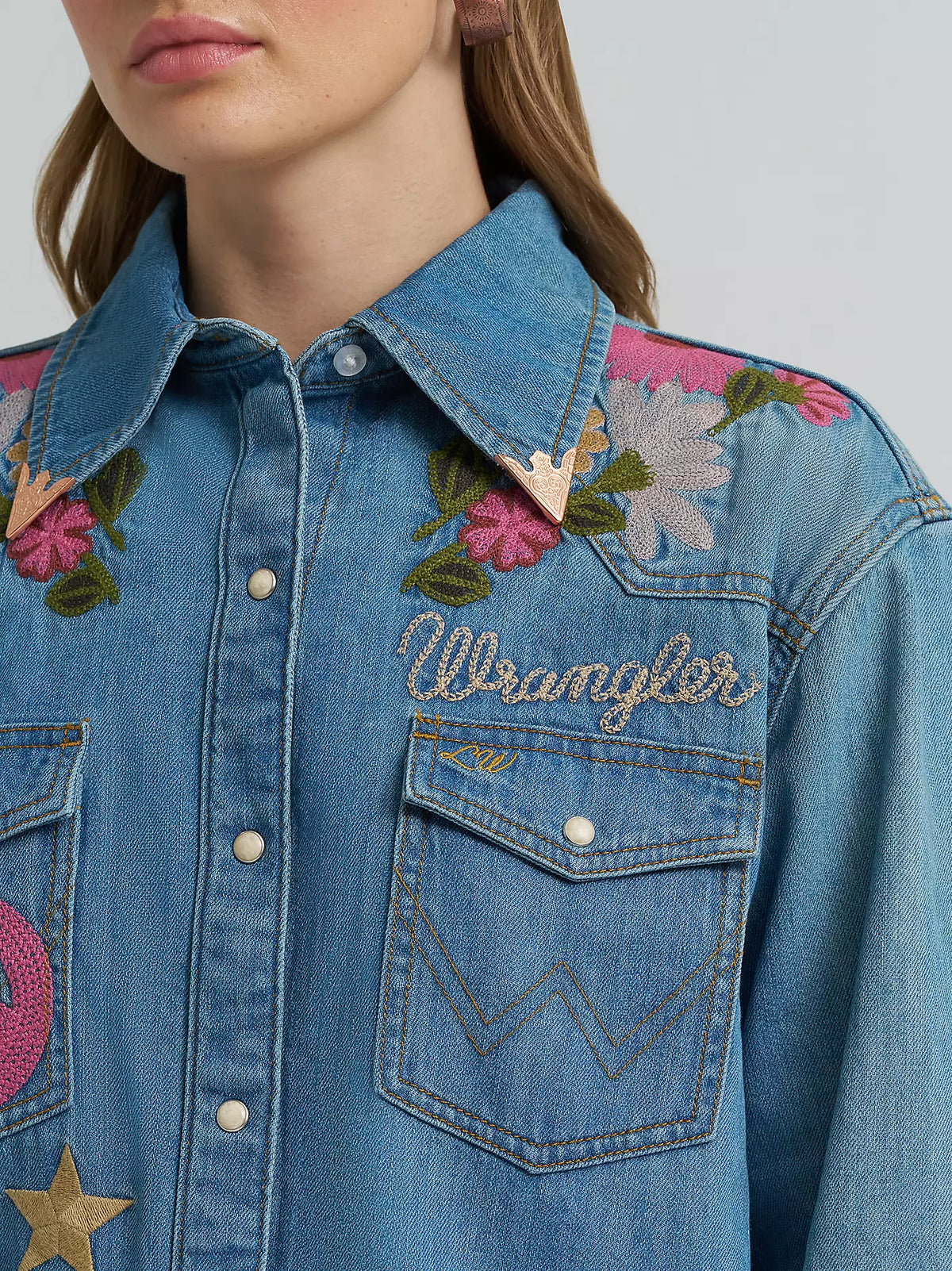 Wrangler X Lainey Wilson Wmns Denim LS Shirt