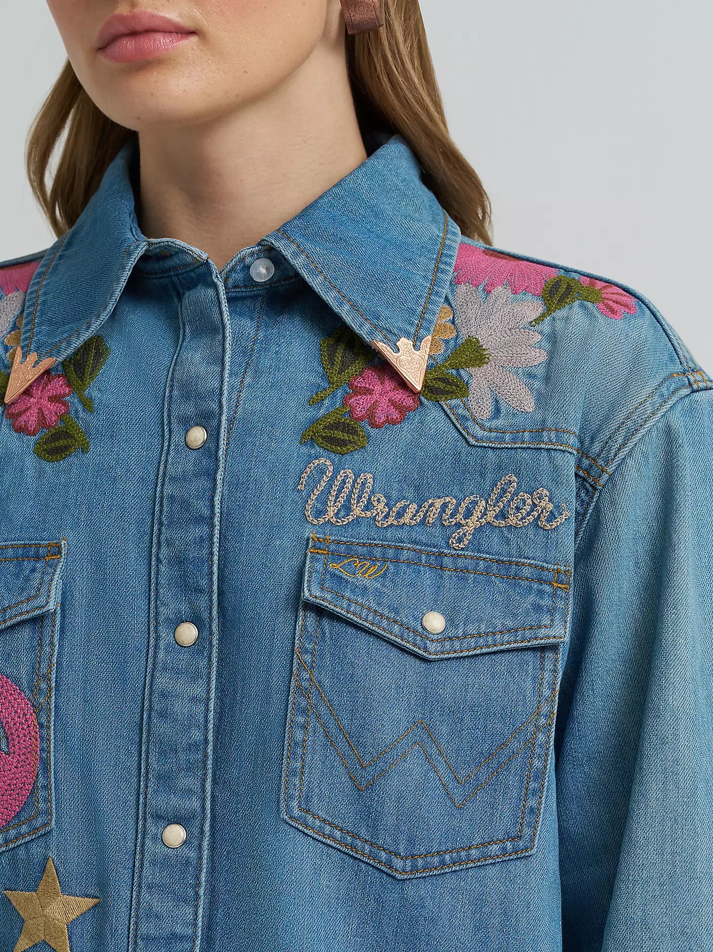 Wrangler X Lainey Wilson Wmns Denim LS Shirt