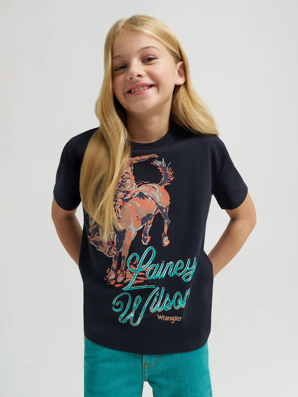 Wrangler X Lainey Wilson Girls Work Dont Work SS Tee