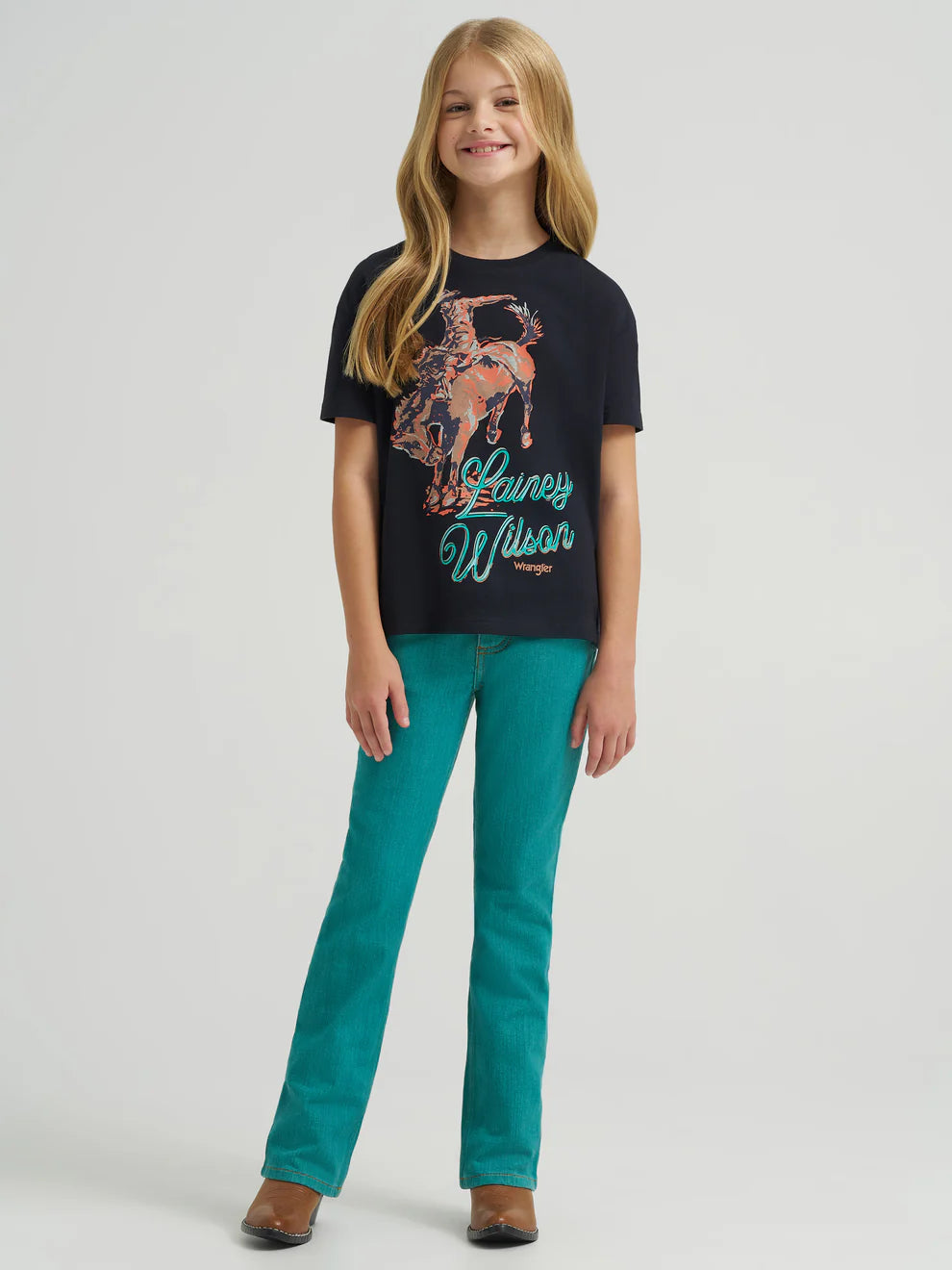 Wrangler X Lainey Wilson Girls Work Dont Work SS Tee - Lainey Wilson Promo