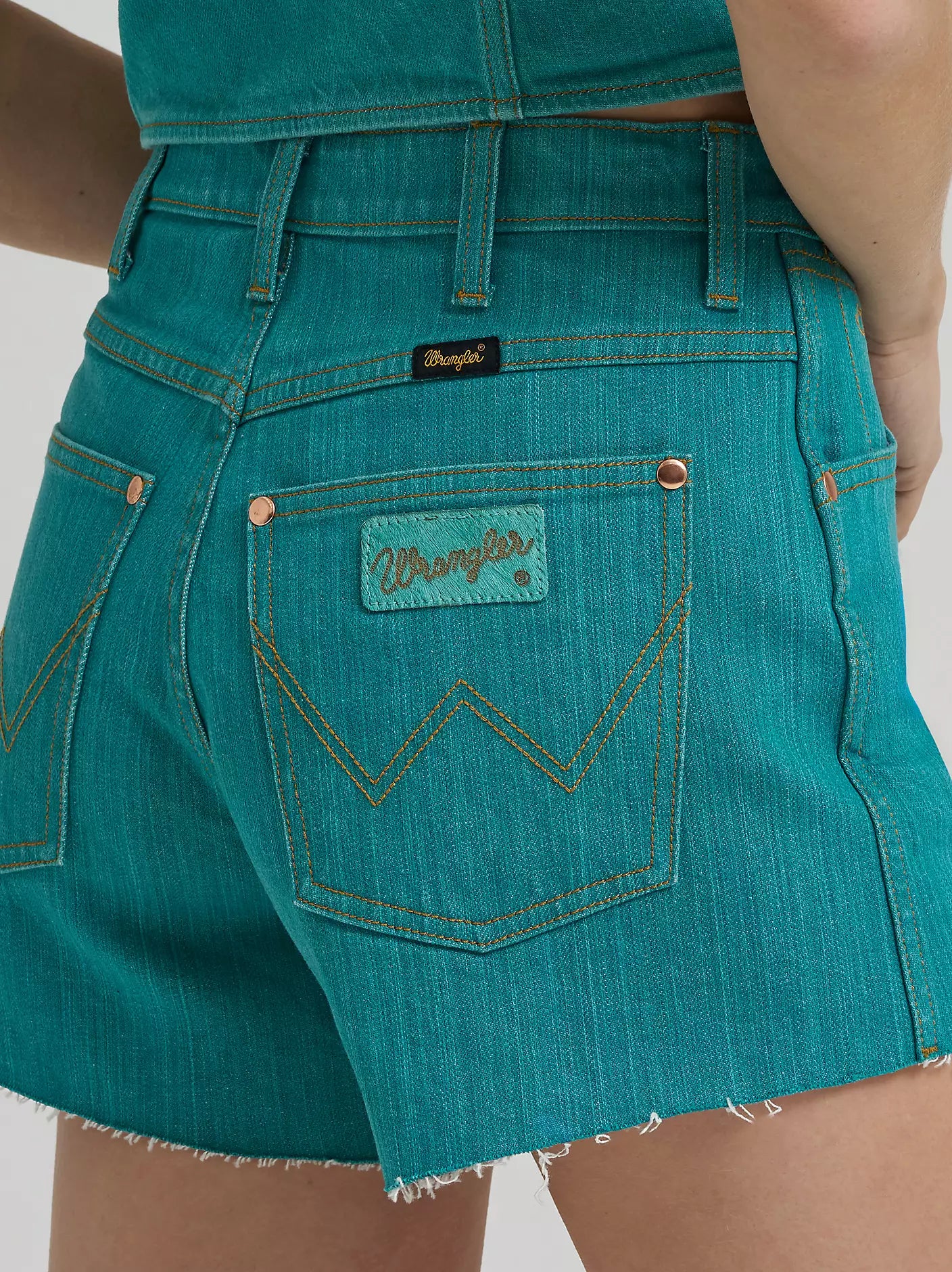 Wrangler X Lainey Wilson Wmns Turquoise Cowboy Short