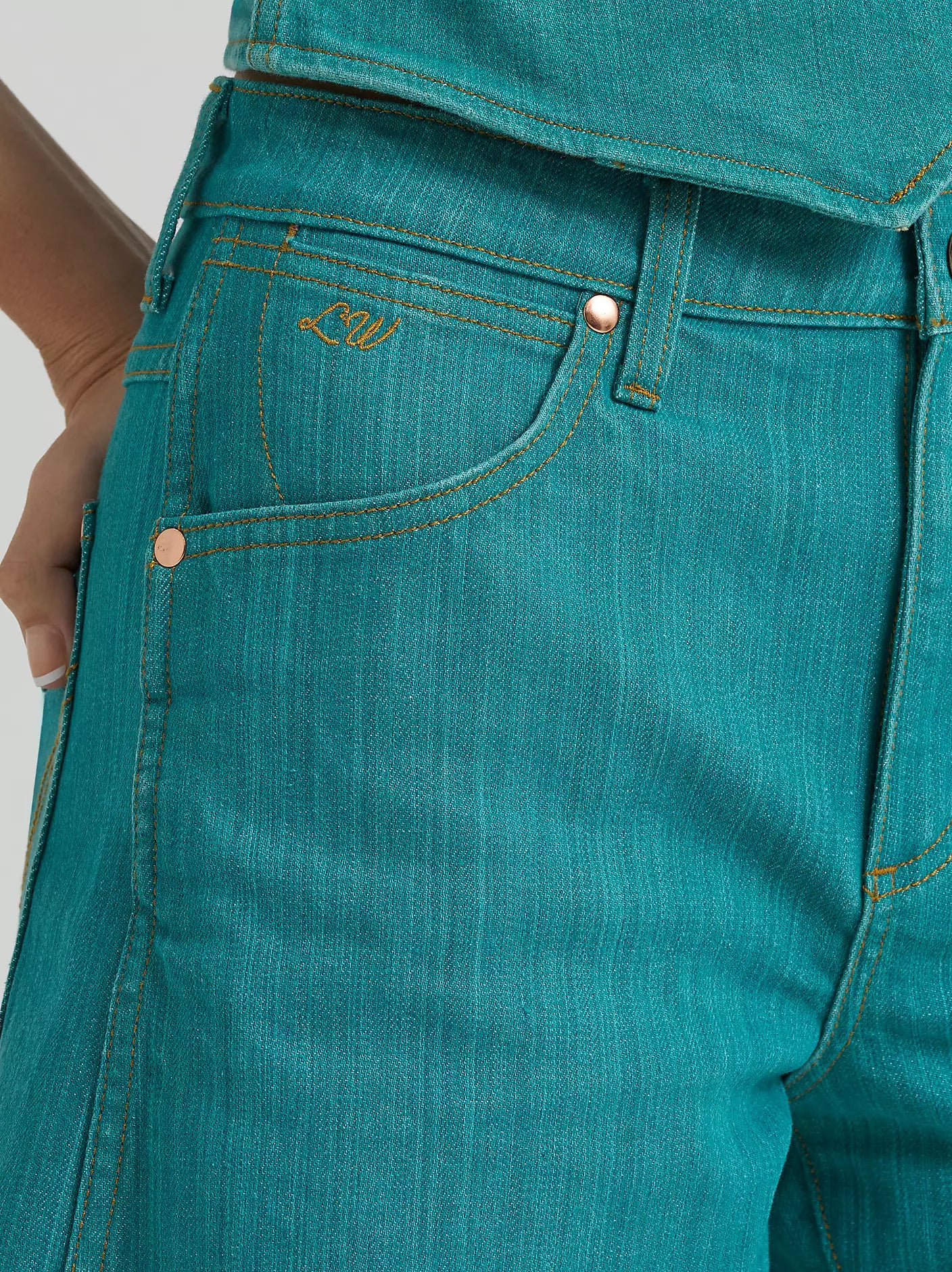 Wrangler X Lainey Wilson Wmns Turquoise Cowboy Short