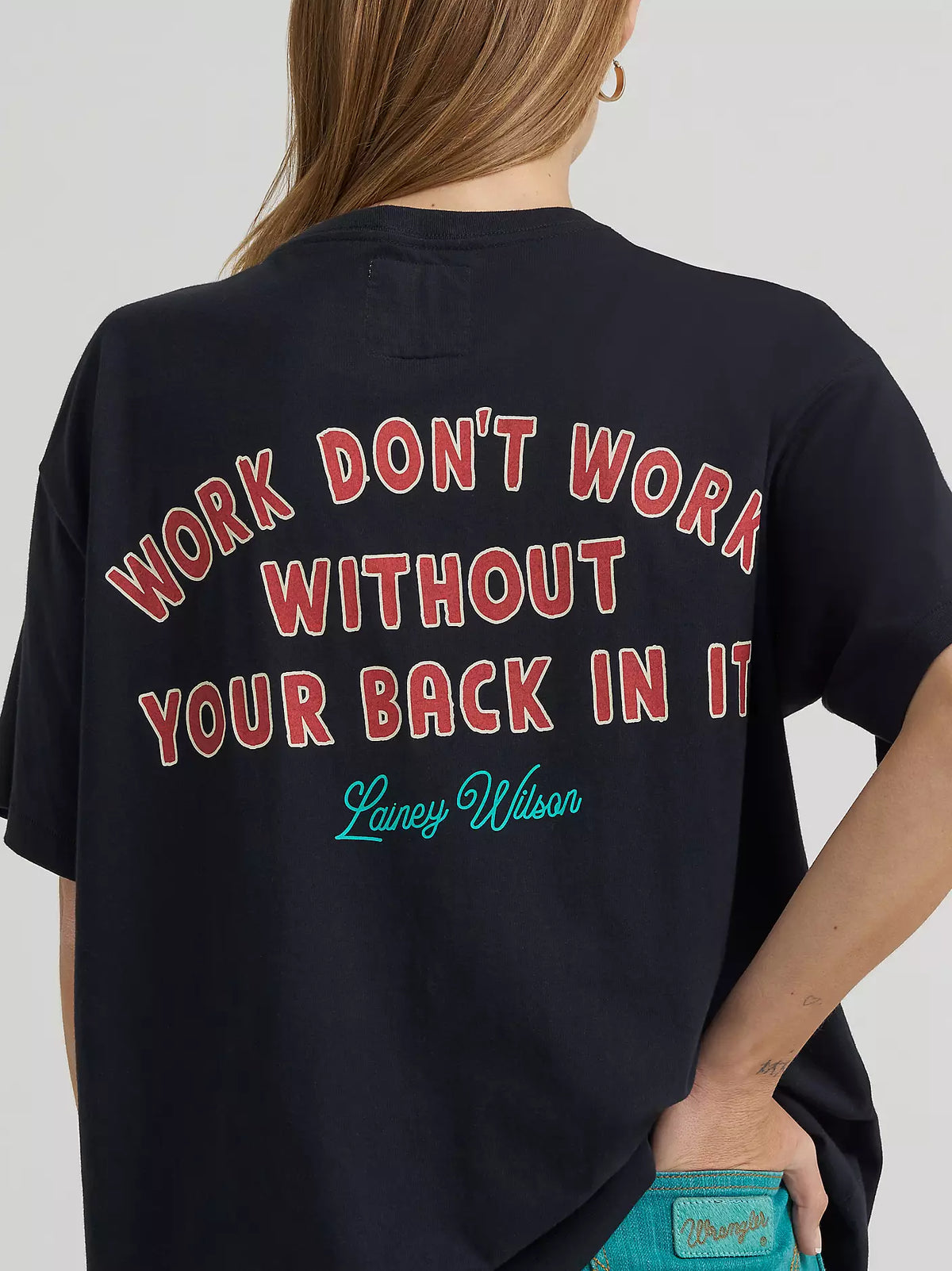 Wrangler X Lainey Wilson Wmns Work Dont Work SS Tee - EOFY Sale