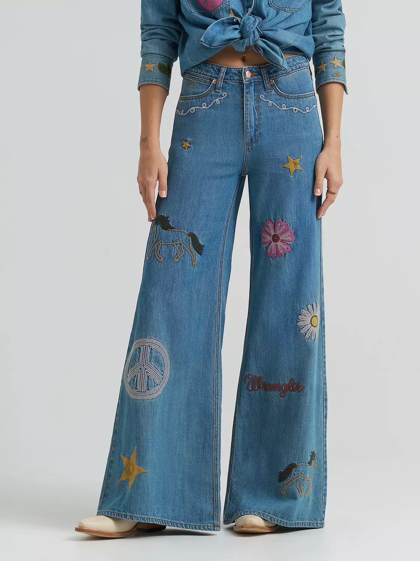 Wrangler X Lainey Wilson Wmns Cheeky Wide Leg Jean