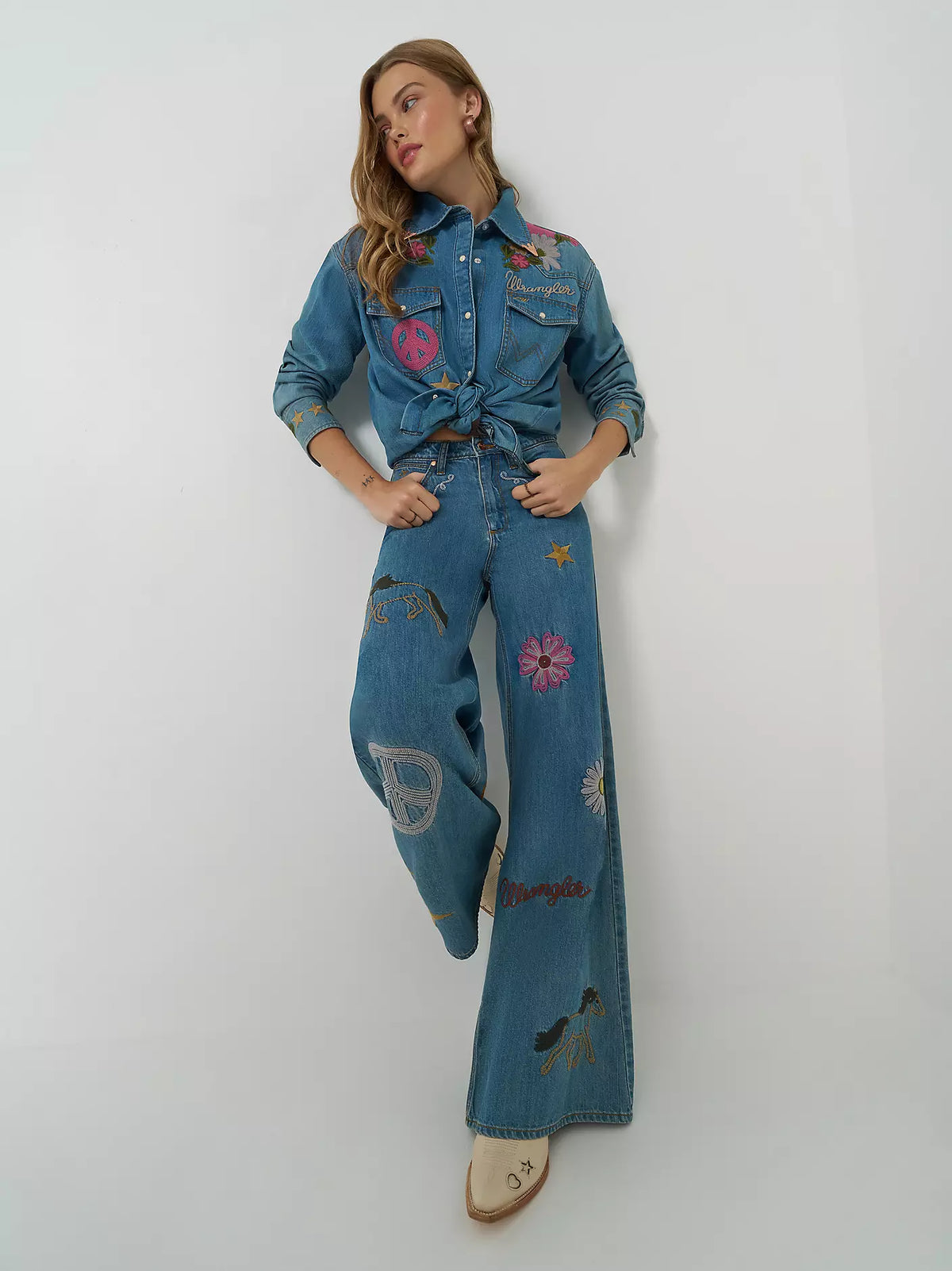 Wrangler X Lainey Wilson Wmns Cheeky Wide Leg Jean
