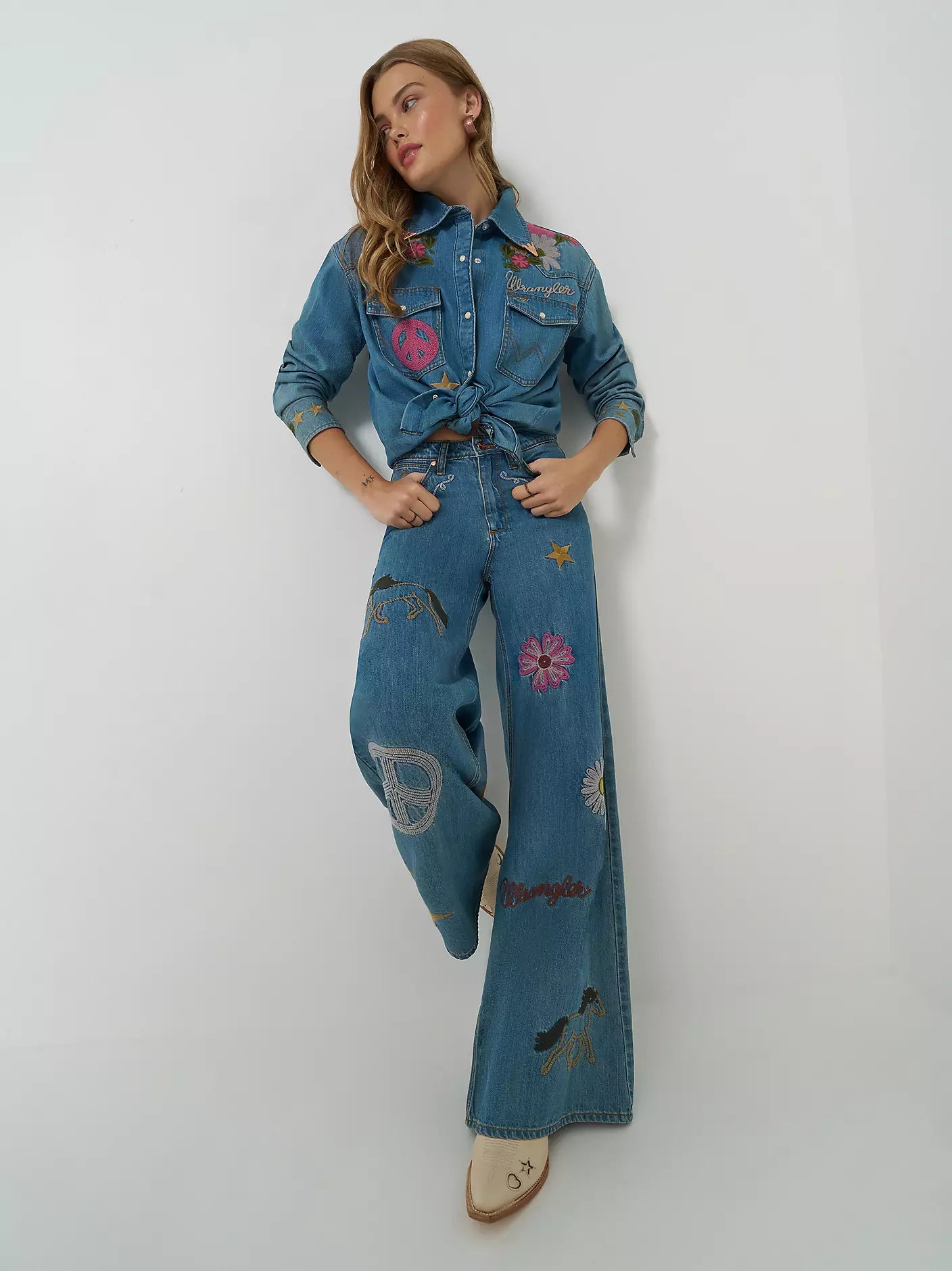 Wrangler X Lainey Wilson Wmns Cheeky Wide Leg Jean