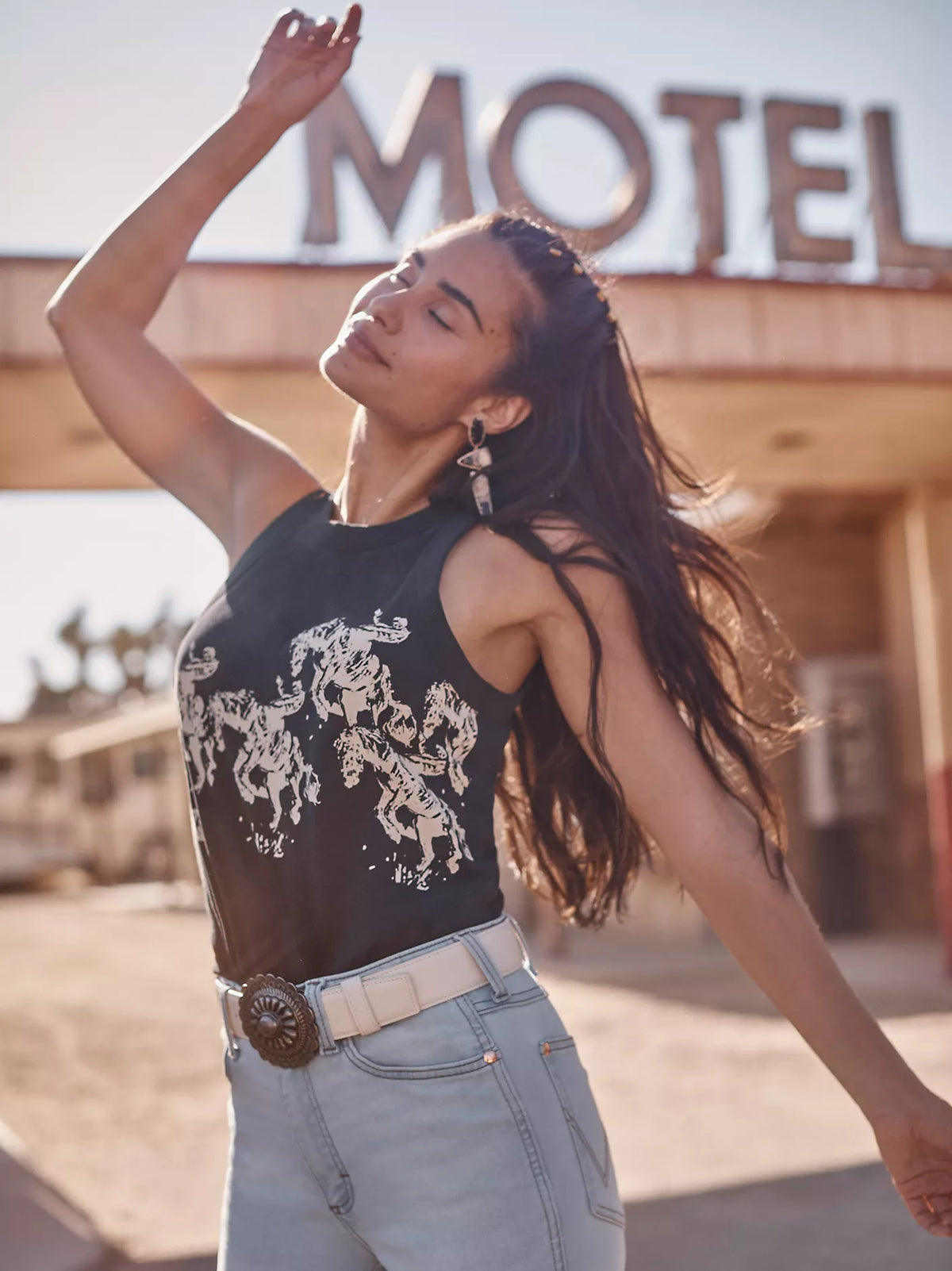 Wrangler X Lainey Wilson Cowboy Tank - EOFY Sale