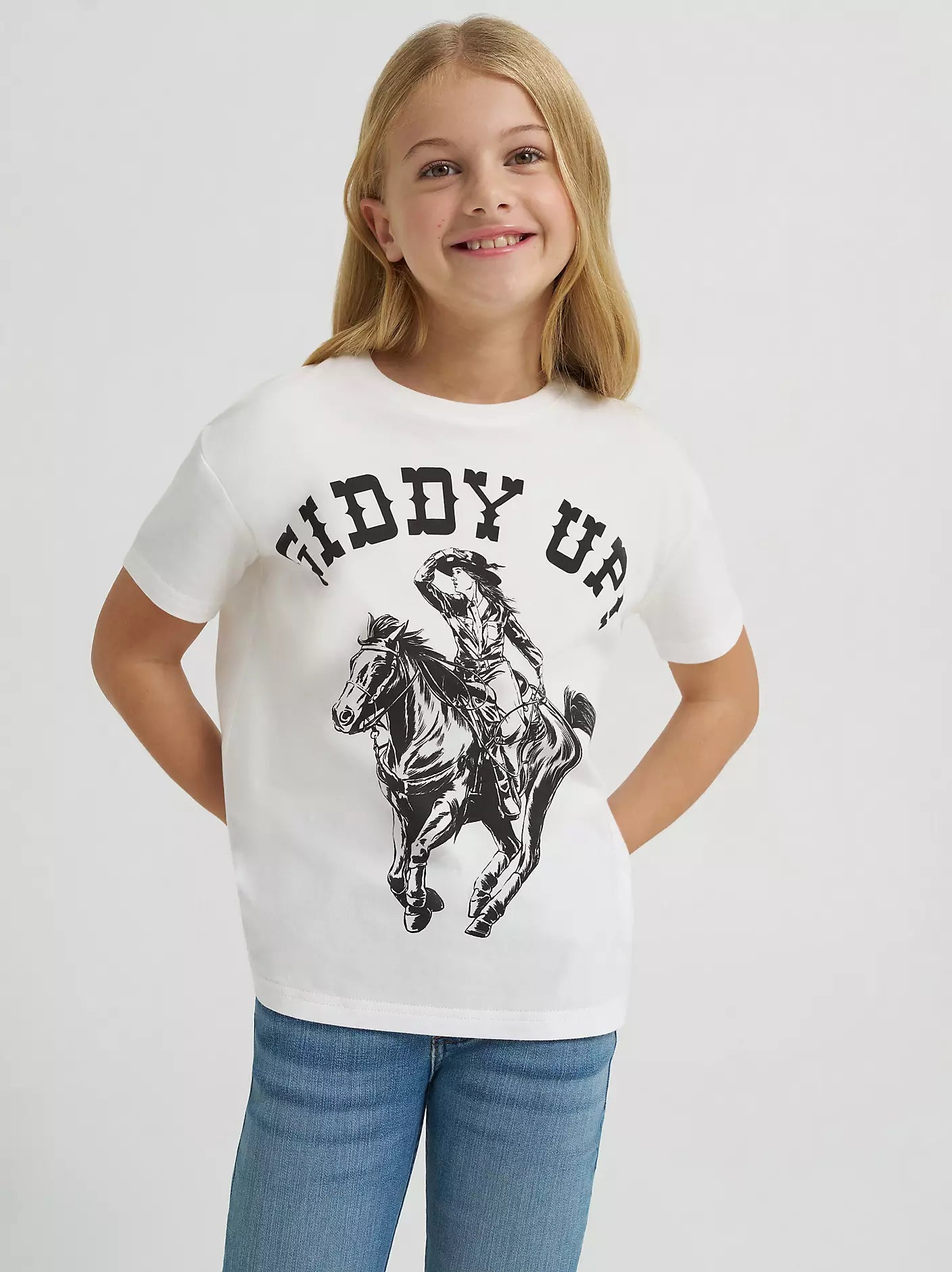 Wrangler X Lainey Wilson Girls Giddy Up SS Tee