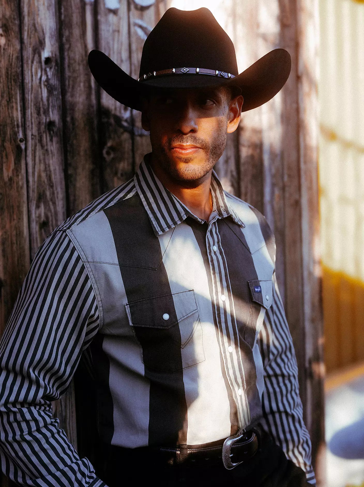 Wrangler Vintage Inspired Brushpopper Western Snap Workshirt