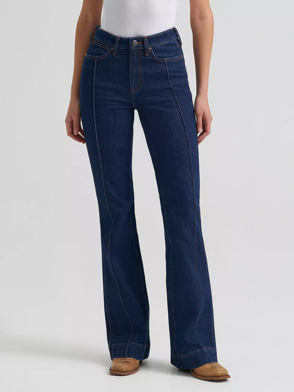 Wrangler Wmns Retro Bailey High Rise Pintuck Trouser