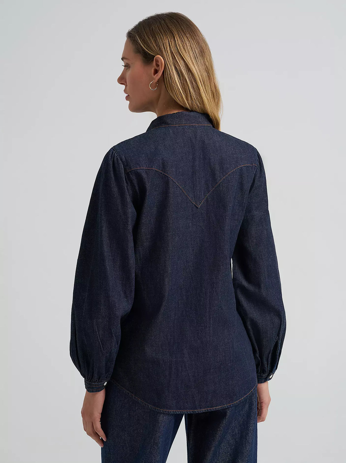 Wrangler Wmns Denim Bow Snap Shirt