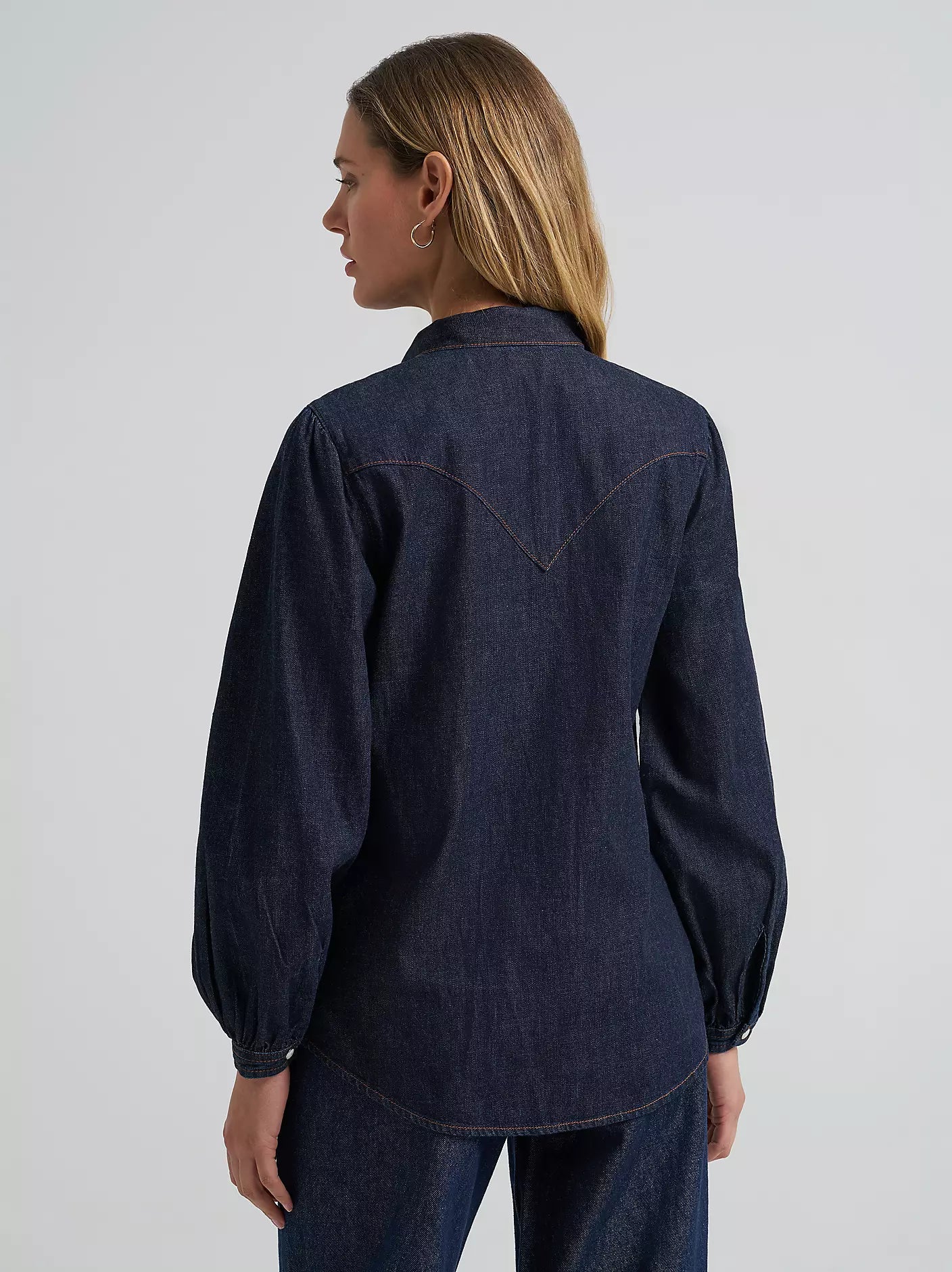 Wrangler Wmns Denim Bow Snap Shirt
