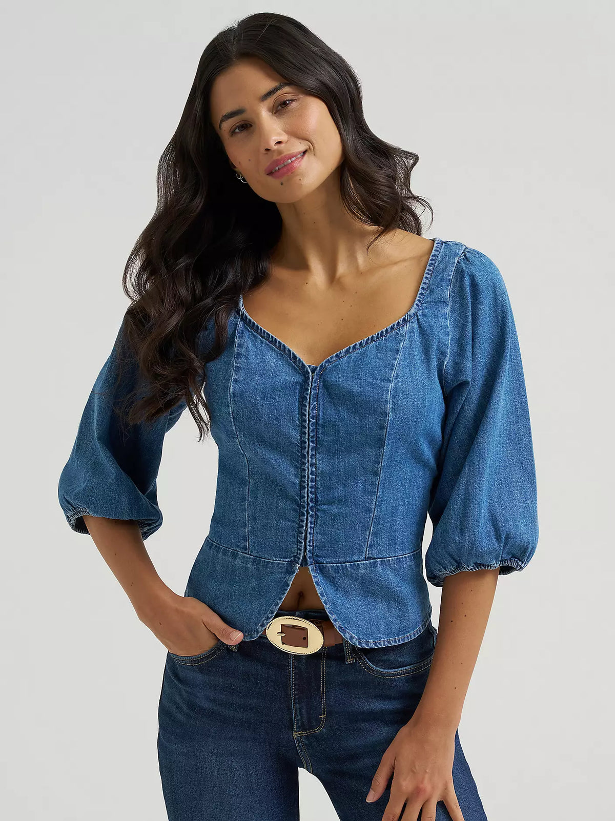 Wrangler Wmns Denim Corset Top