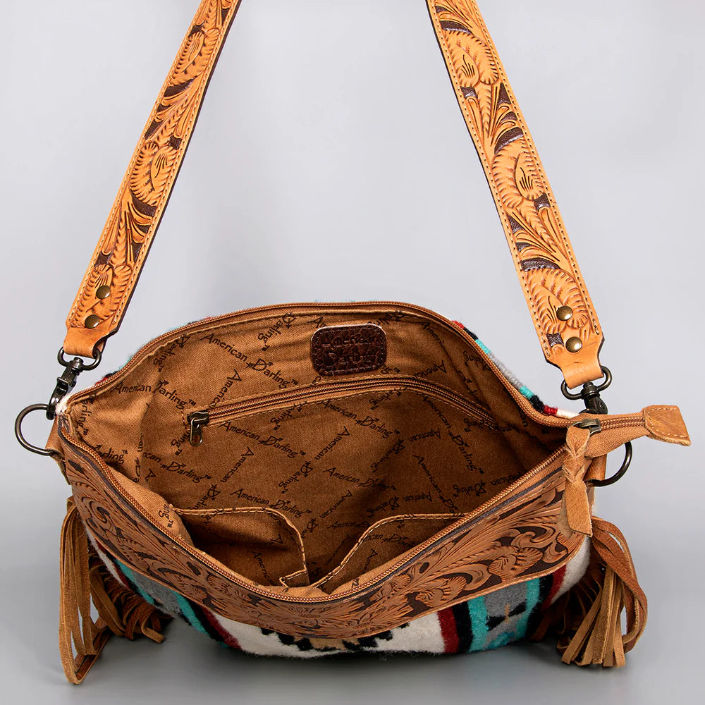 American Darling Hand Tooled Crossbody Handbag