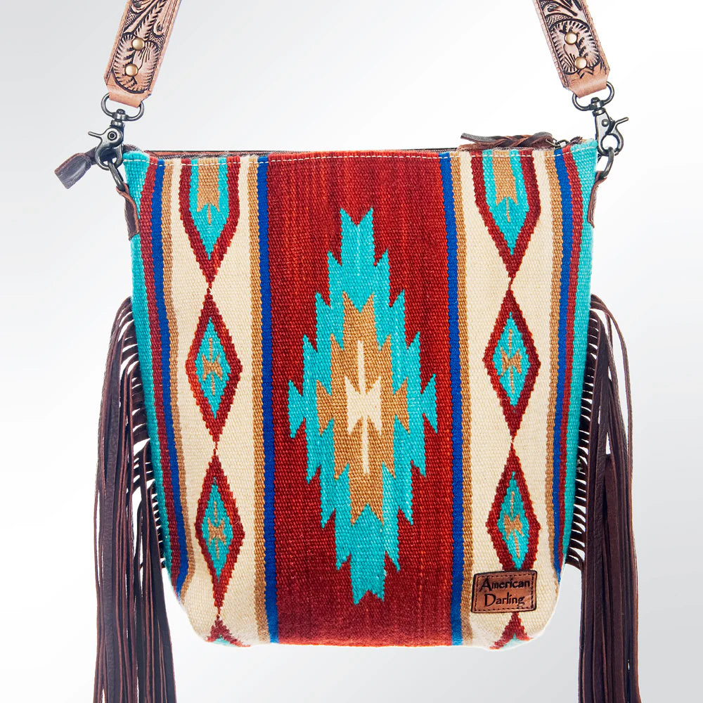 American Darling Hand Tooled Crossbody Handbag