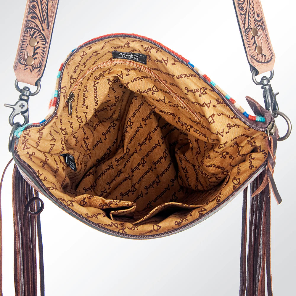 American Darling Hand Tooled Crossbody Handbag