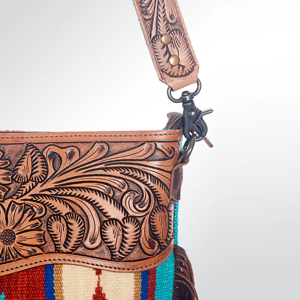 American Darling Hand Tooled Crossbody Handbag
