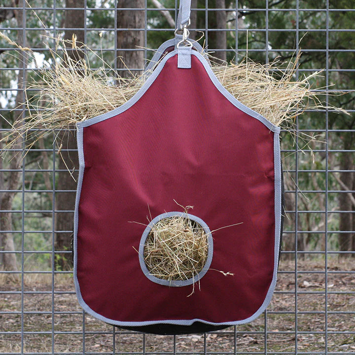 Eurohunter 1200D Hay Feed Bag with Mesh Sides Rhubarb