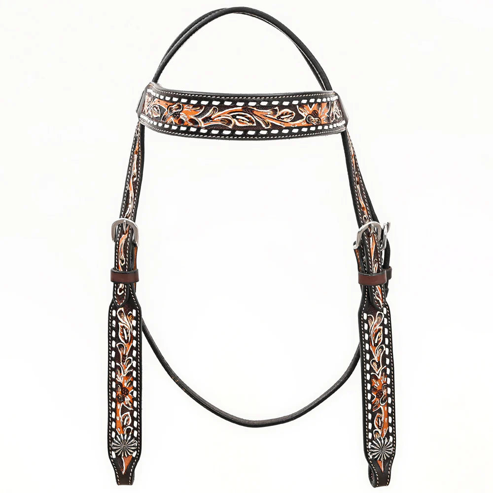 Bar H Equine Western Leather Bridle