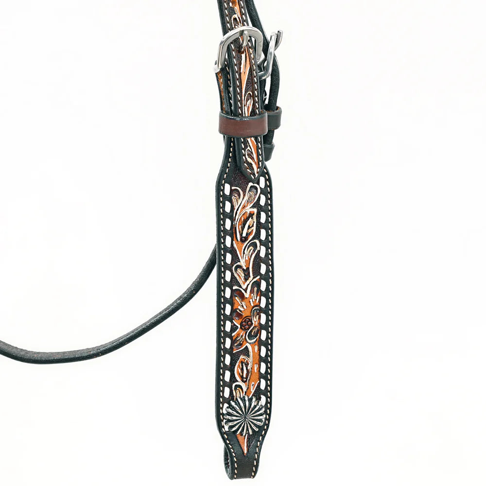 Bar H Equine Western Leather Bridle