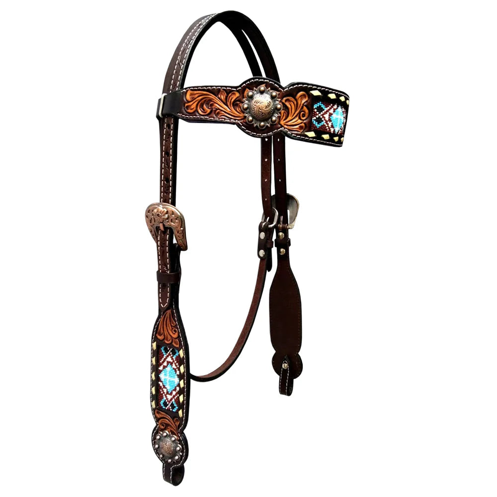 Bar H Equine Western Leather Bridle
