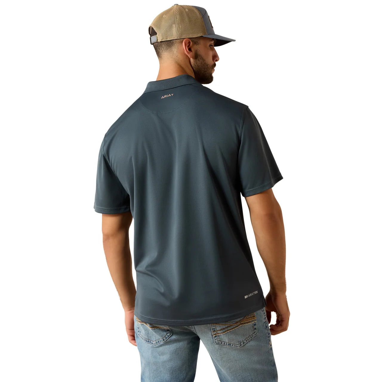 Ariat Mns Tek Polo Dark Slate