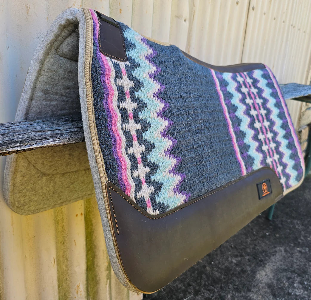 Smooth Like Cactus Jackson Contoured Saddle Pad with Design Woven