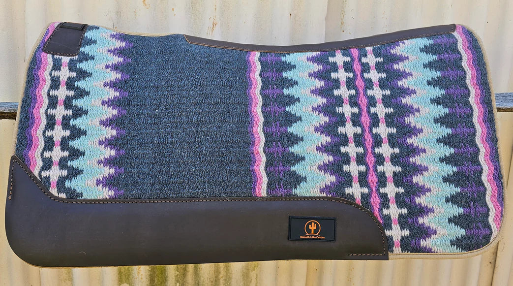 Smooth Like Cactus Jackson Contoured Saddle Pad with Design Woven