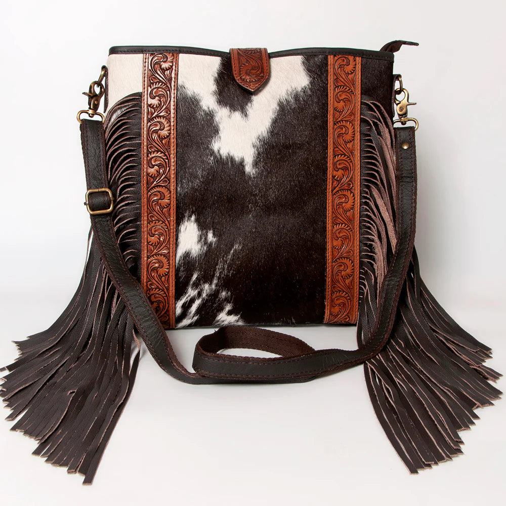 Ohlay Hand Tooled Tote Handbag