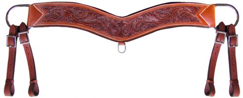 Showman Floral Tooled Tripping Collar