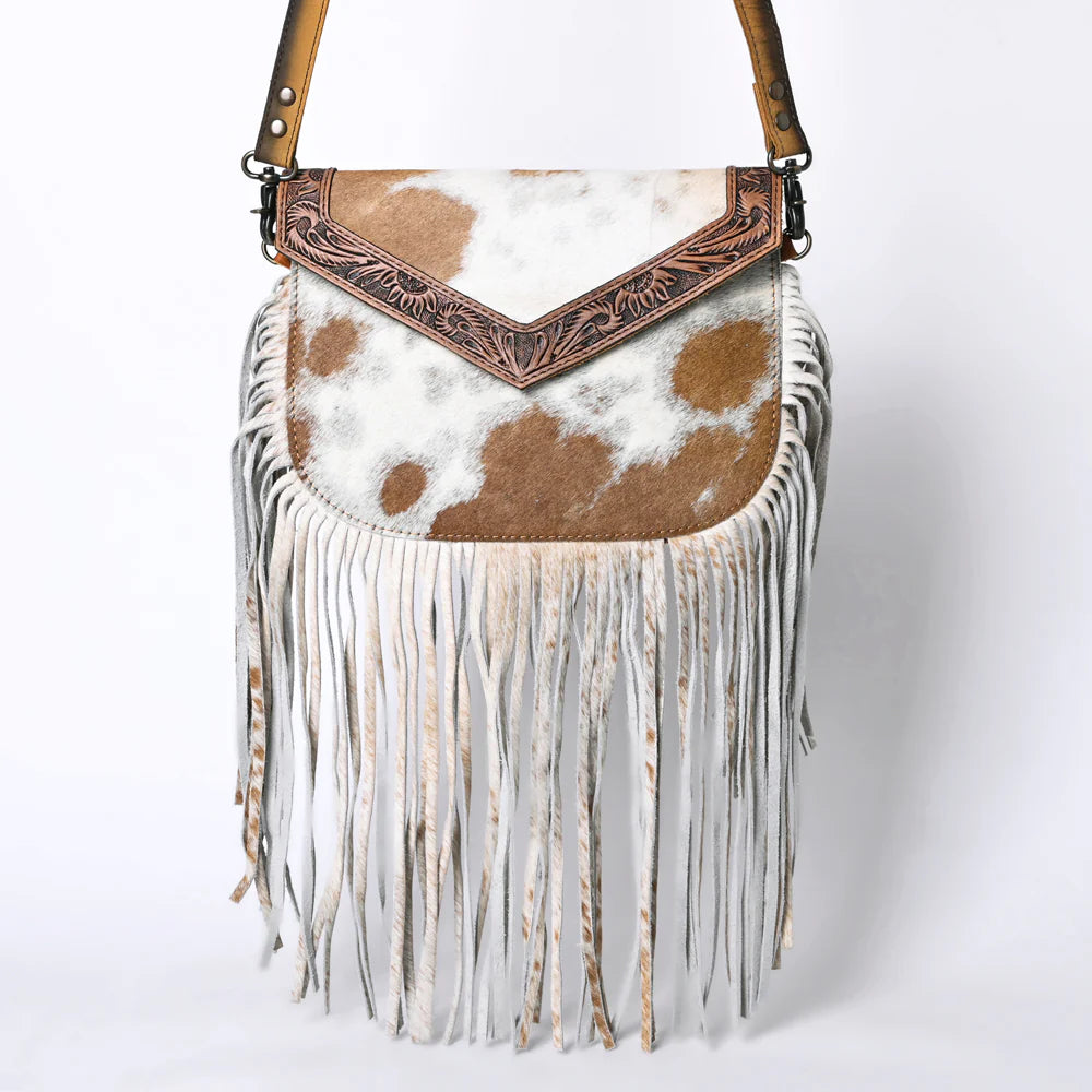 Ohlay Cowhide and Fringe Handbag