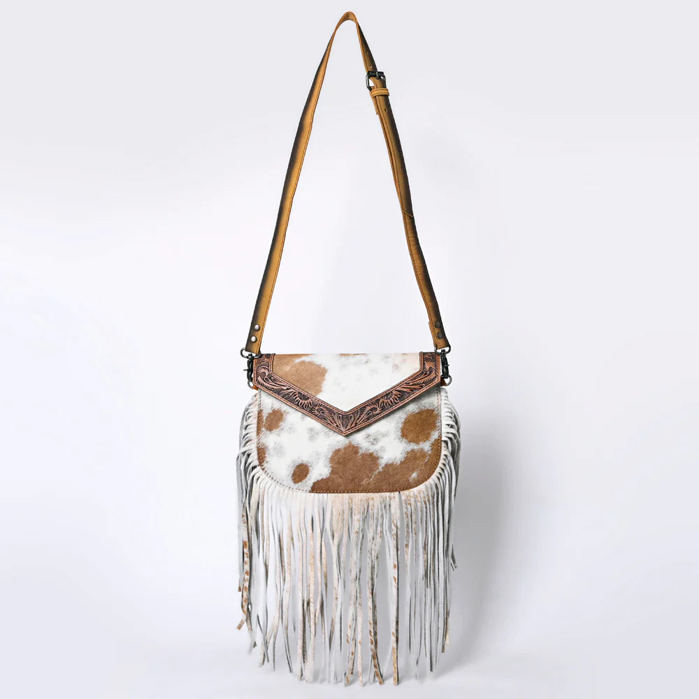 Ohlay Cowhide and Fringe Handbag